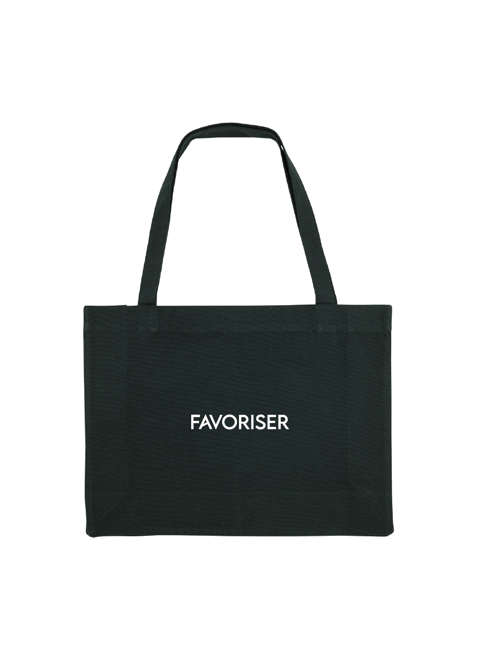 Black Logo Shopping Bag
